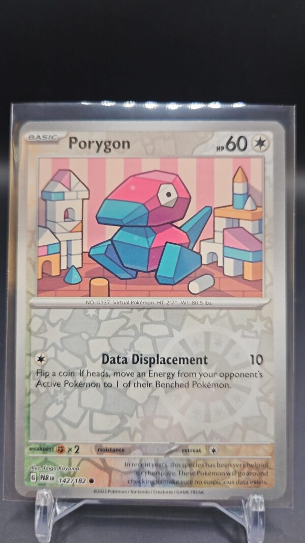 Porygon 142/182 Reverse Holo SV04: Paradox Rift Pokemon tcg Card