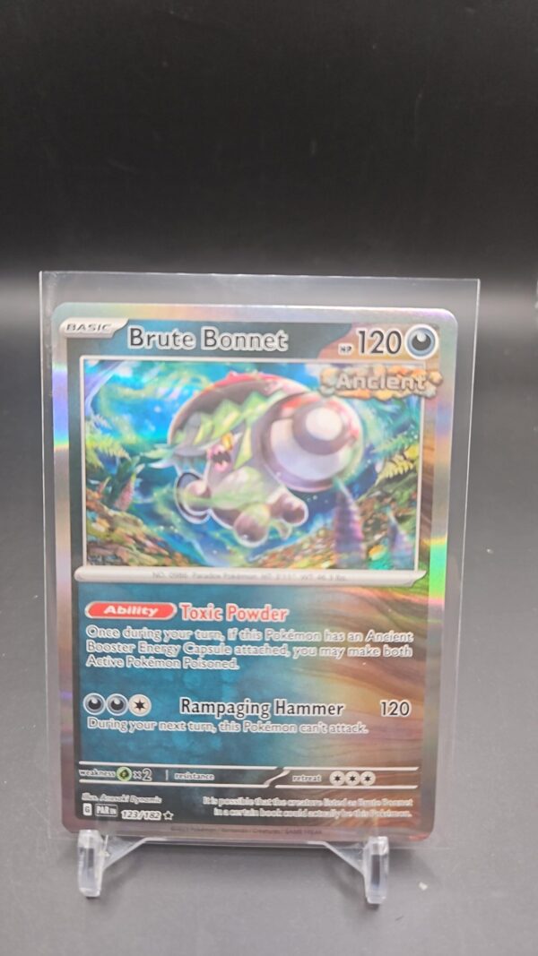 Brute Bonnet - 123/182 - Holo Rare NM, English Pokemon Paradox Rift