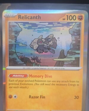 Relicanth - 084/162 Temporal Forces Holo Rare 84/162 Pokemon Card