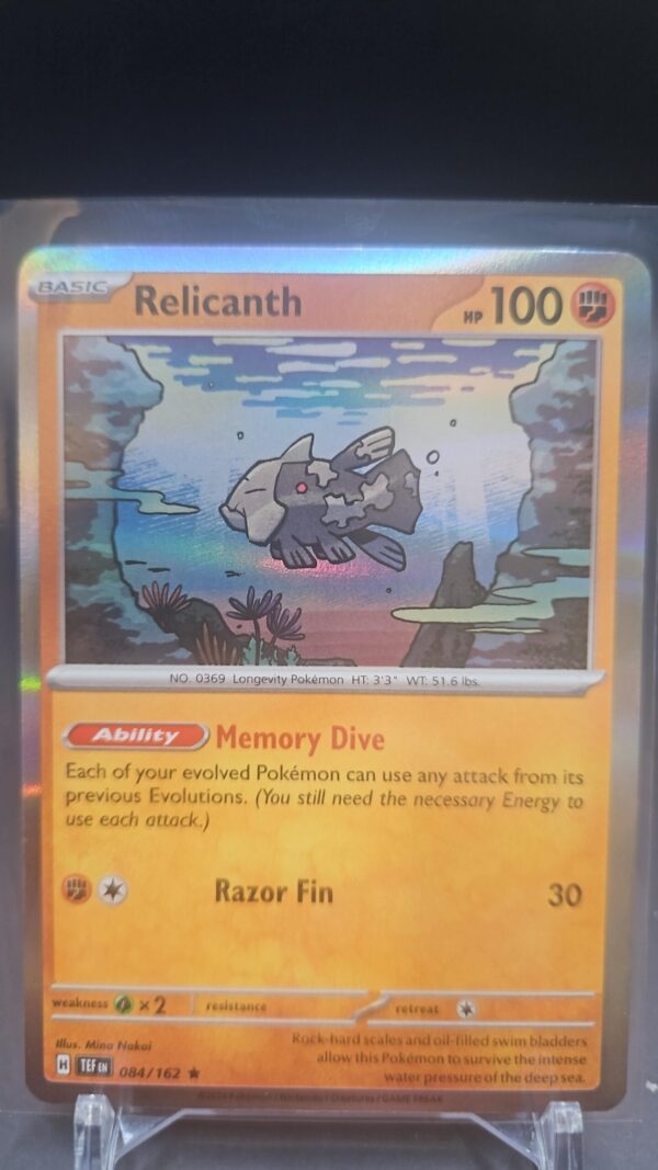 Relicanth - 084/162 Temporal Forces Holo Rare 84/162 Pokemon Card