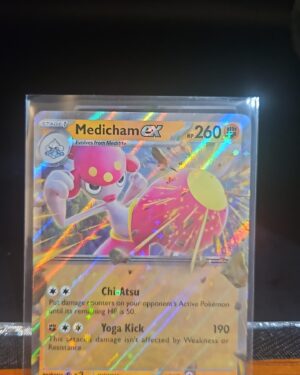 Medicham ex 80/142 Double Rare Stellar Crown Pokémon Card Near Mint Front