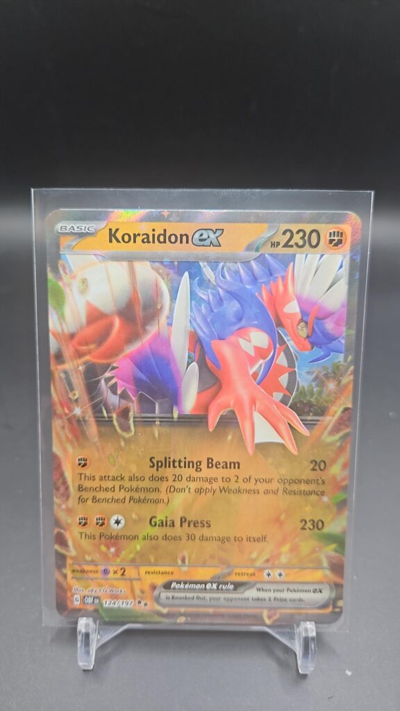 Koraidon ex 124/197 Extended Art Double Rare Holo Obsidian Flames Pokémon Card Front