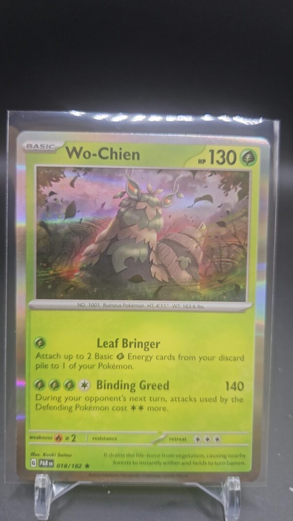 Wo-Chein 18/182 Holo Rare Paradox Rift Pokémon Card Near Mint Front
