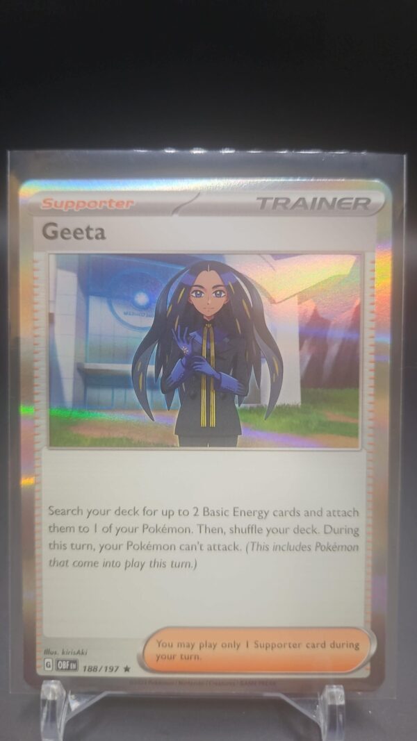 Geeta - 188/197 - Pokemon TCG Obsidian Flames (2023) - NM - Holo Rare
