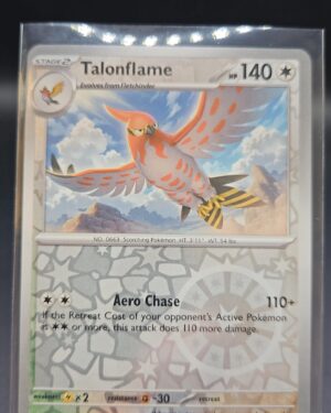 Talonflame 123/142 Stellar Crown Reverse Holo Pokemon Card