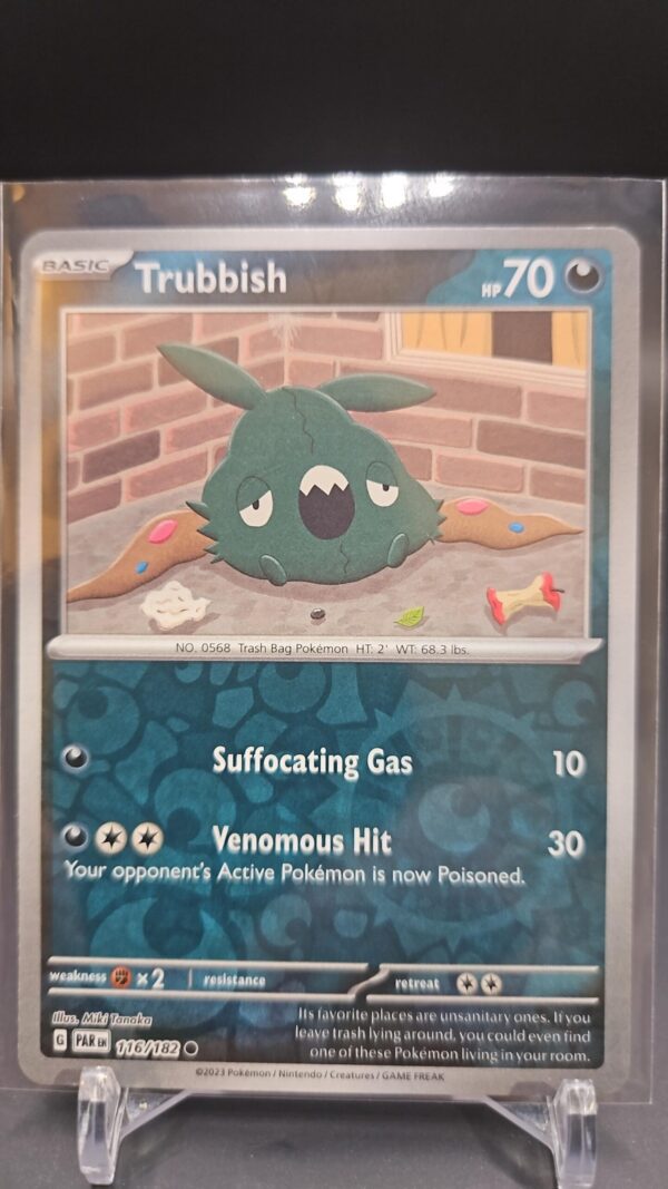 Trubbish 116/182 Reverse Holo SV04: Paradox Rift Pokemon tcg Card