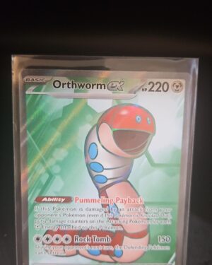 Orthworm ex 162/142 Full Art Holo Rare Stellar Crown Pokémon Card Front