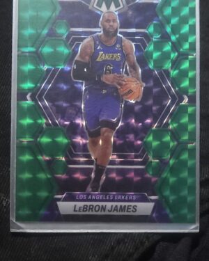 2022-23 Panini Mosaic Green Mosaic Prizm LeBron James Lakers #98