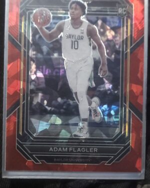 2023 Panini Prizm Draft Adam Flagler #21 Red Cracked Ice