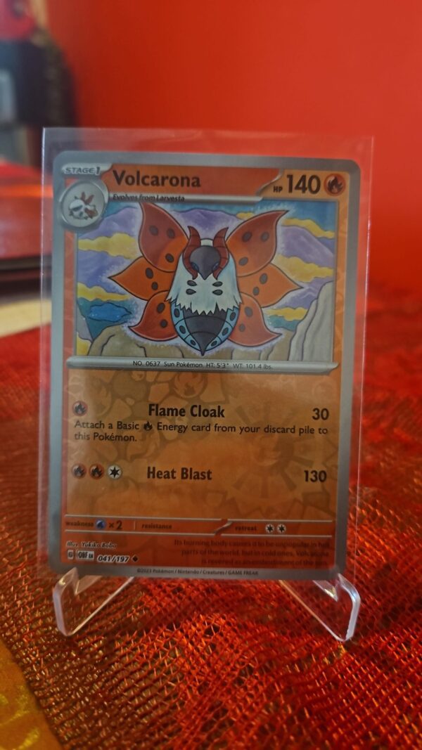 Pokemon Volcarona - 041/197 - Uncommon - Reverse Holo NM-Mint Obsidian Flames