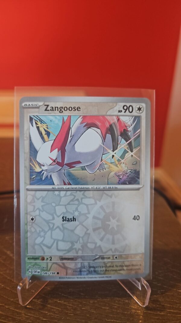 Reverse Holo Zangoose 146/198 Common Scarlet & Violet Base Set Pokemon TCG