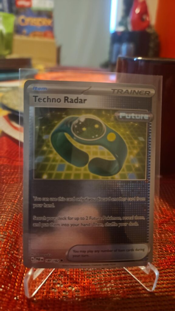 2023 Techno Radar 180/182 Reverse Holo Pokémon card from Paradox Rift displayed in NM/M condition.