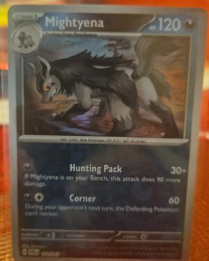 Pokemon TCG: Mightyena 114/167 REVERSE Holo Twilight Masquerade NM