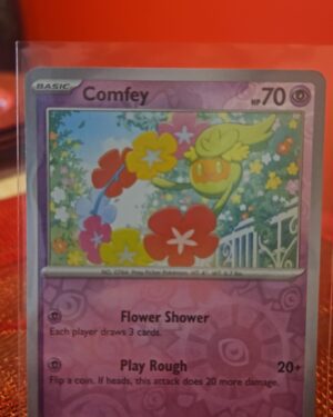 Pokémon TCG: Comfey 63/142 Reverse Holo (Stellar Crown) Mint Condition