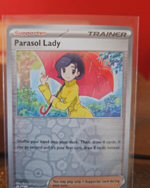 Parasol Lady 169/182 Reverse Holo Pokémon Paradox Rift card