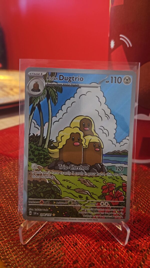 Alolan Dugtrio 208/191 - Surging Sparks - Illustration Rare - NM - Pokemon TCG