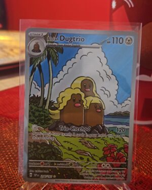 Alolan Dugtrio 208/191 Illustration Rare Surging Sparks Pokémon Card NM Front
