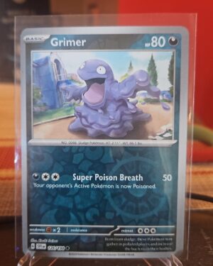 Reverse Holo Grimer 126/198 Common Scarlet & Violet Base Set Pokemon TCG