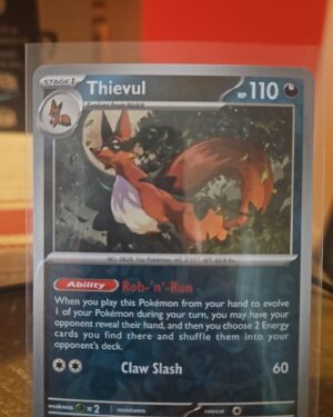 Thievul 120/182 Reverse Holo Pokémon Scarlet & Violet Paradox Rift card