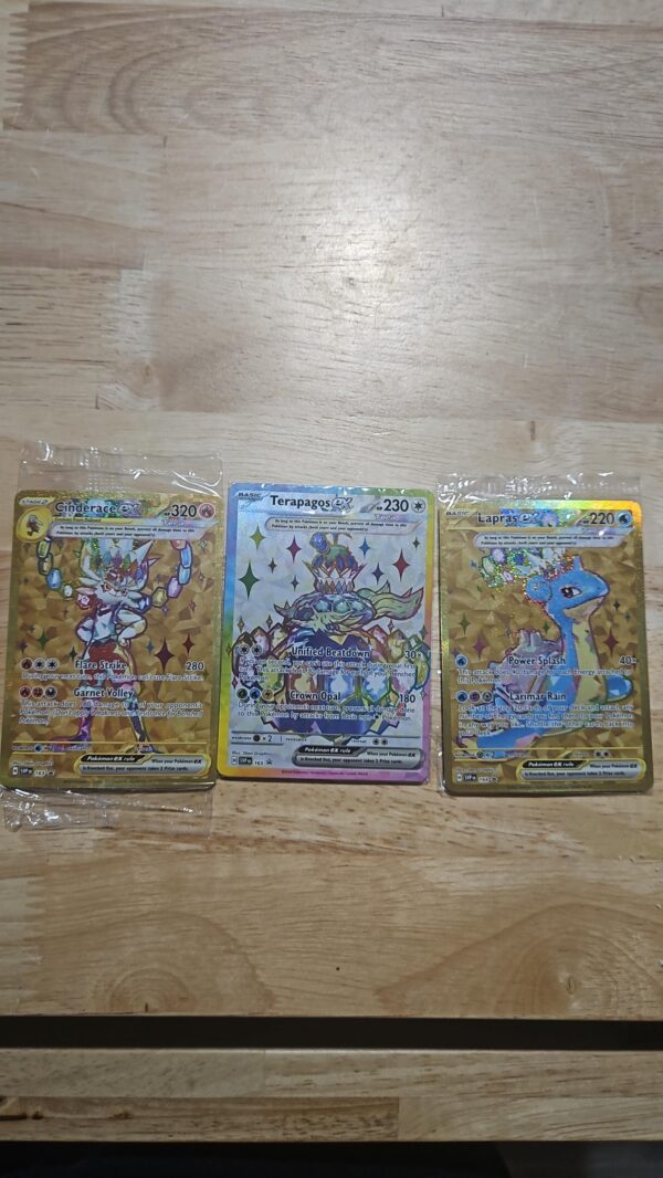 Pokemon SVP165 SVP164 SVP163 Set of 3 Promos From Terapagos ex Ultra-Premium Box