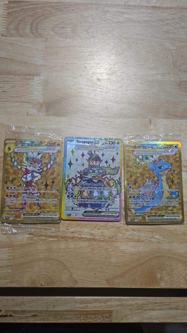 Pokemon SVP165 SVP164 SVP163 Set of 3 Promos From Terapagos ex Ultra-Premium Box