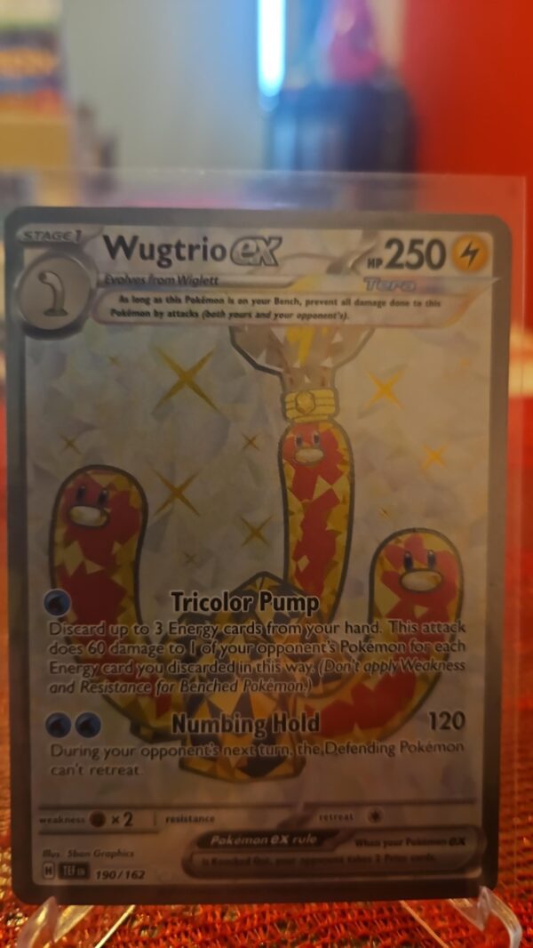Pokemon Temporal Forces Wugtrio EX Ultra Rare Full Art 190/162