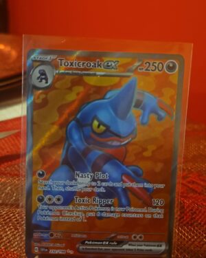 Pokémon TCG Toxicroak ex 232/198 Scarlet & Violet Base Set Ultra Rare card displayed in near mint condition, showcasing dynamic illustration, exclusive ultra rare design, and collectible finish for fans.