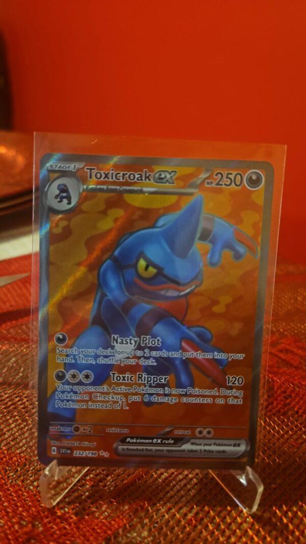 Pokemon TCG Toxicroack ex 232/198 Scarlet & Violet Base Set Ultra Rare Card