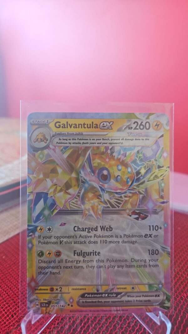 Galvantula Ex 51/142 Pokémon TCG Scarlet & Violet Stellar Crown Double Rare NM