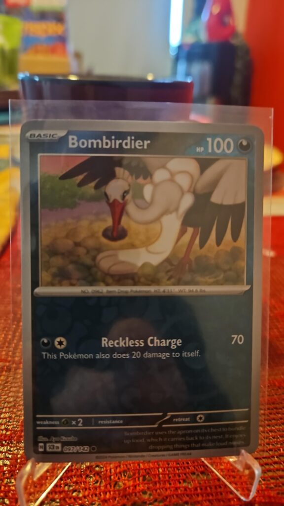 Bombirdier, Reverse Holo, Stellar Crown, Pokémon TCG, 2024, Common, SV
