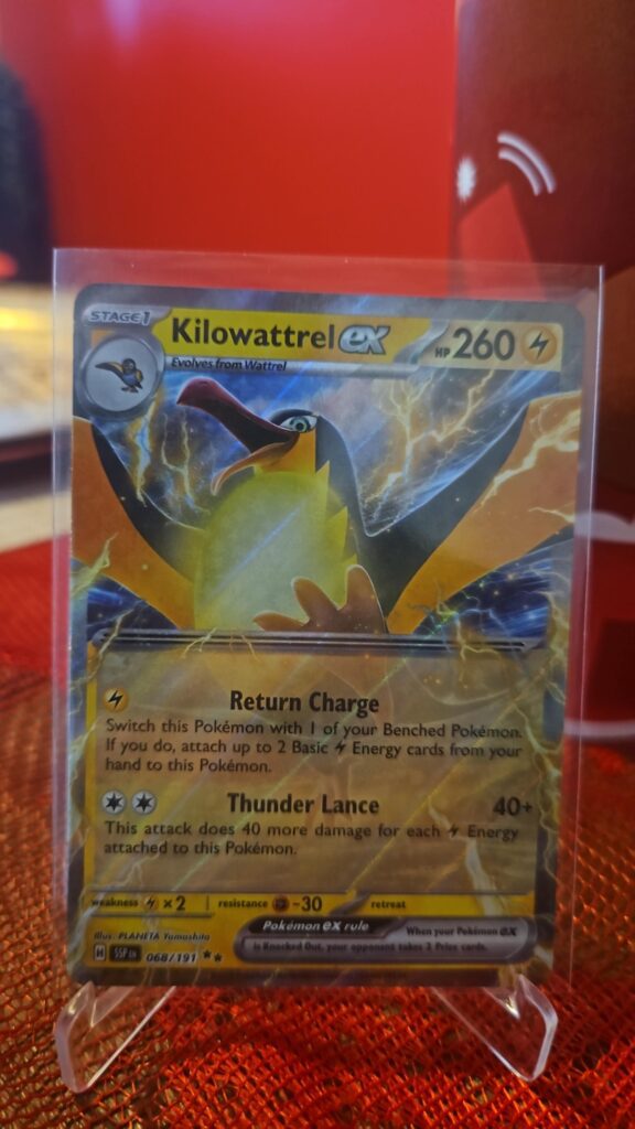 Kilowattrel ex 68/191 Double Rare Surging Sparks Pokémon Card 2024 Front