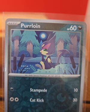 Purrloin 114/182 Reverse Holo Pokémon Scarlet & Violet Paradox Rift card