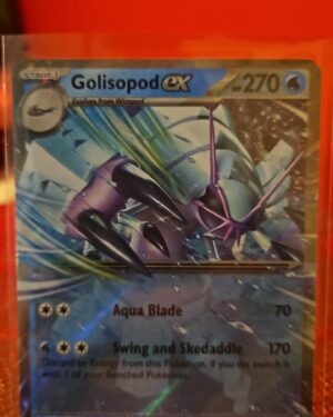 Pokémon TCG Golisopod ex 50/182 Paradox Rift Reverse Holo Double Rare card displayed in near mint condition, showcasing detailed illustration, exclusive reverse holo double rare design, and collectible finish for fans.
