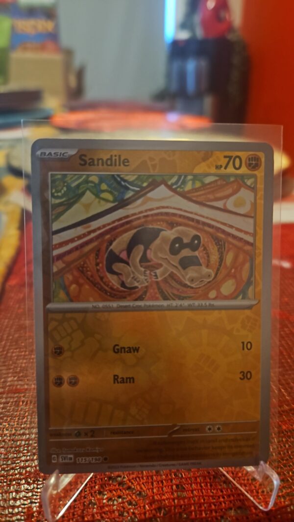 Sandile Reverse Holo 115/198 Scarlet & Violet - NM Pokémon