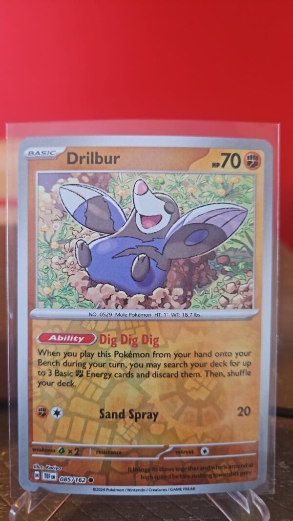 Pokemon TCG - Reverse Holo Drilbur 85/162 - Temporal Forces 2024
