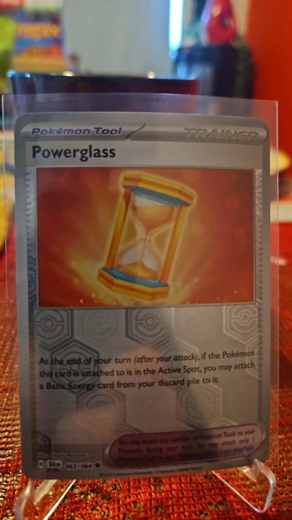 2024 Pokémon Shrouded Fable Trainer Tool Powerglass 63 /64 Reverse Holo Foil