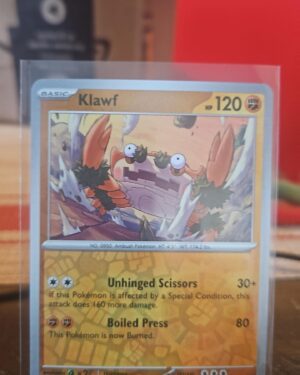 Pokemon Paradox Rift Klawf 105/182 Reverse Holo