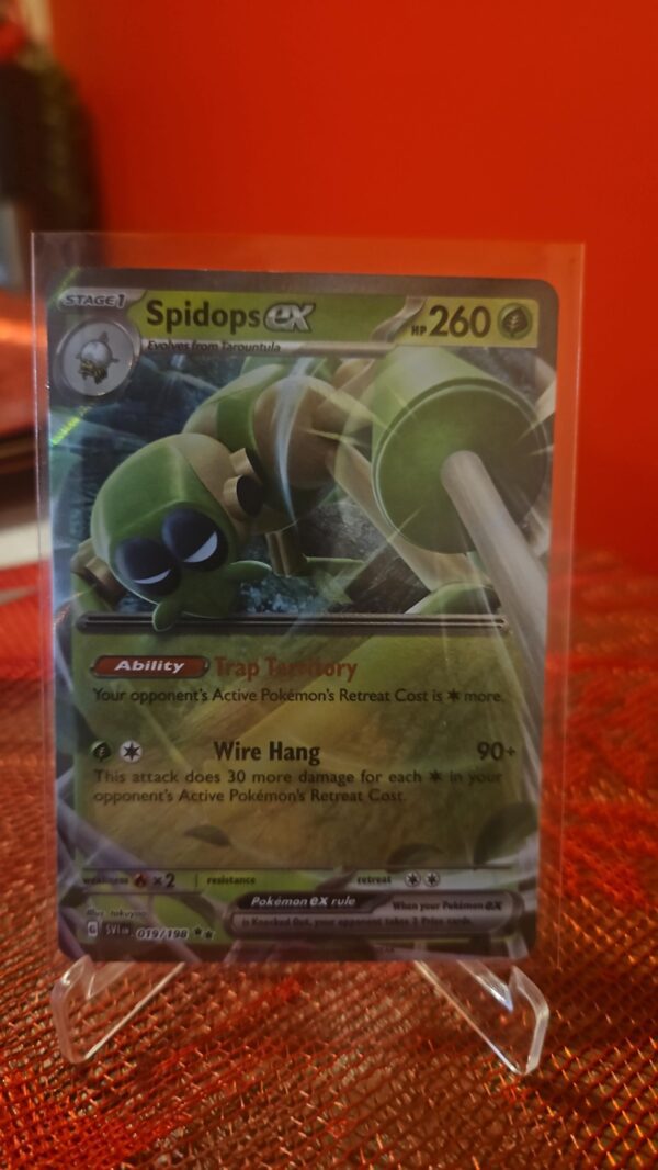 Pokémon TCG Scarlet & Violet Spidops ex #19/198 Double Rare