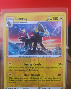 Luxray #51/172 Brilliant Stars Rare Pokemon Card Reverse Holo