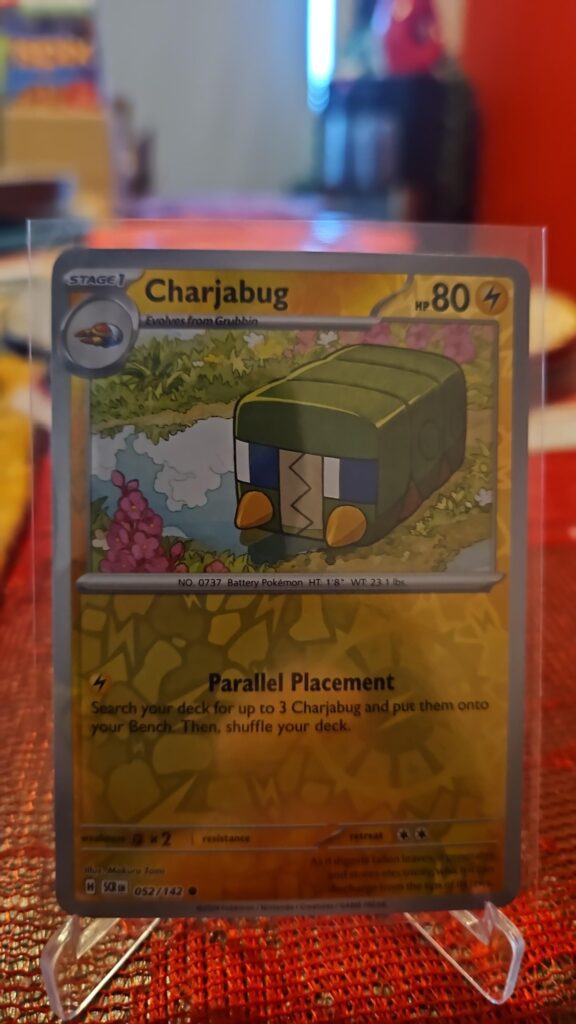 Charjabug, Reverse Holo, Stellar Crown, Pokémon TCG, 2024, Common, SV