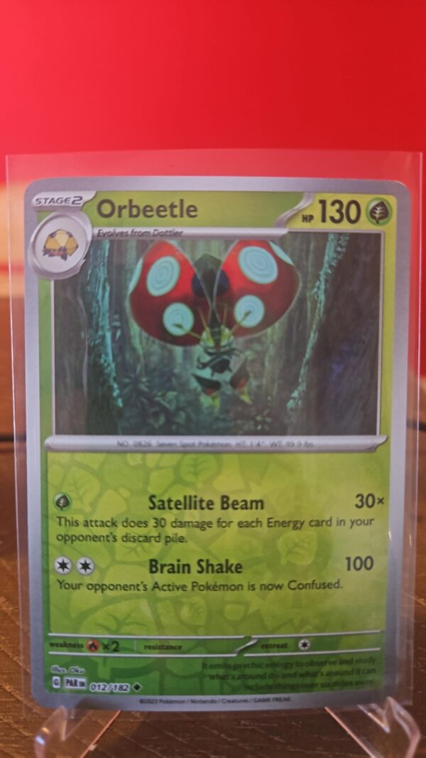 Orbeetle #12/182 SV Paradox Rift 2023 Reverse Holo Uncommon Pokemon TCG Card