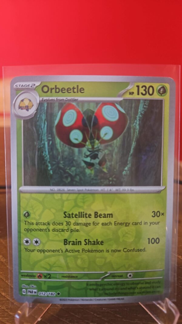 Orbeetle #12/182 SV Paradox Rift 2023 Reverse Holo Uncommon Pokemon TCG Card