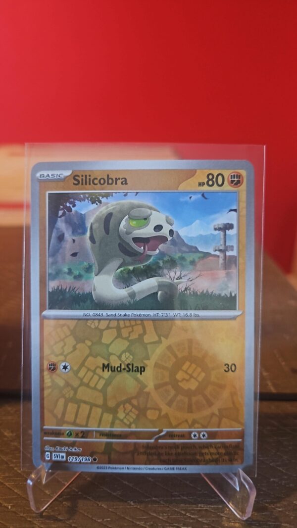 Pokémon TCG Silicobra Scarlet & Violet Base Set 119/198 Reverse Holo Common