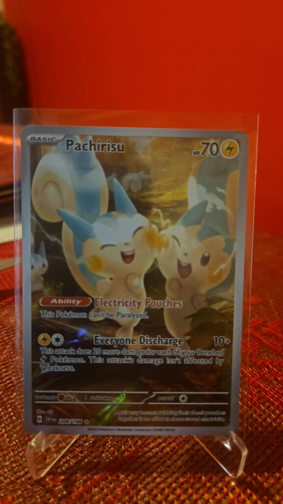Pachirisu 208/198 Illustration Rare Scarlet & Violet Base Pokémon Card Near Mint Front