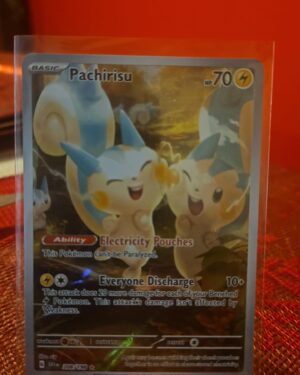 Pachirisu 208/198 Illustration Rare Scarlet & Violet Base Pokémon Card Near Mint Front