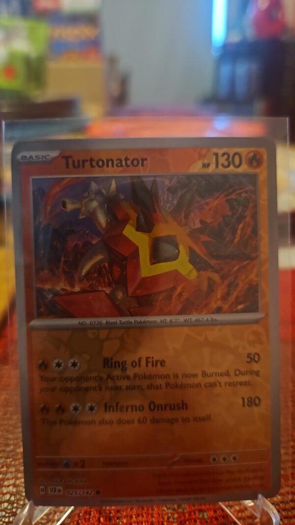 Pokemon TCG - Reverse Holo Turtonator 25/142 - Stellar Crown 2024