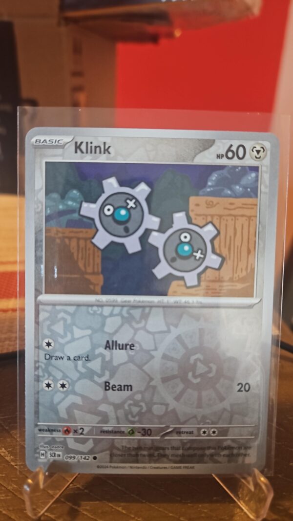 Klink #99/142 SV Stellar Crown 2024 Reverse Holo Common Pokemon TCG