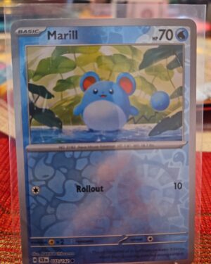 Marill #33/142 SV Stellar Crown 2024 Reverse Holo Common Pokemon