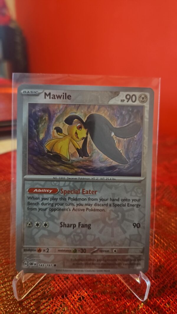 Mawile - 143/197 - Reverse Holo - Obsidian Flames - Nm - Pokemon Card