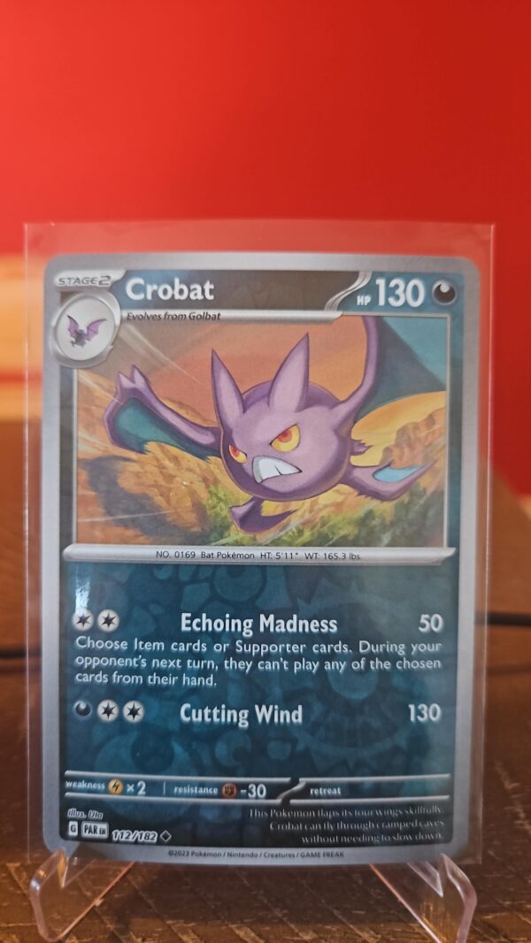 Crobat 112/182 Reverse Holo Paradox Rift Pokemon TCG